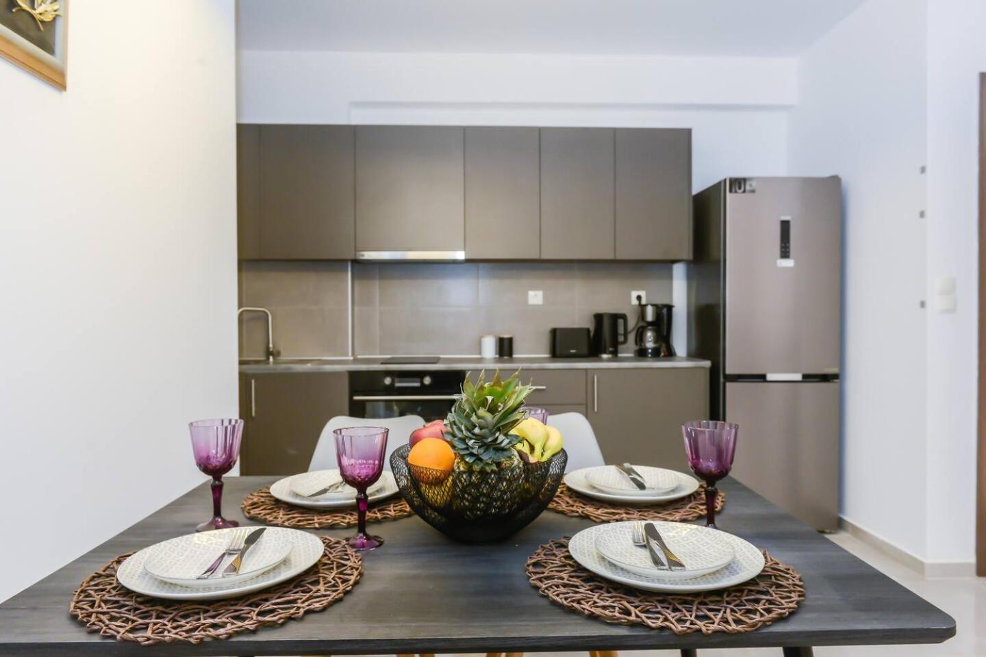 Katerina & Stefanos Family Apartments 阿彻奇洛斯 外观 照片